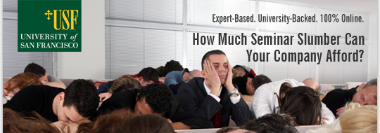 University of San Fransisco. Expert-Based. University-Backed. 100% Online.